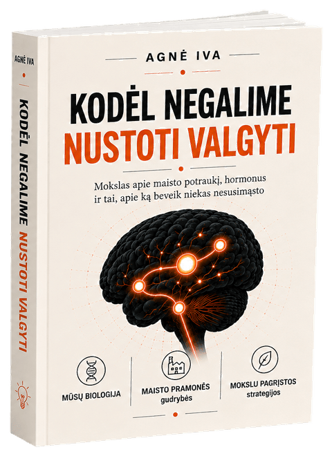 Knygos „Kodėl negalime nustoti valgyti“ viršelis